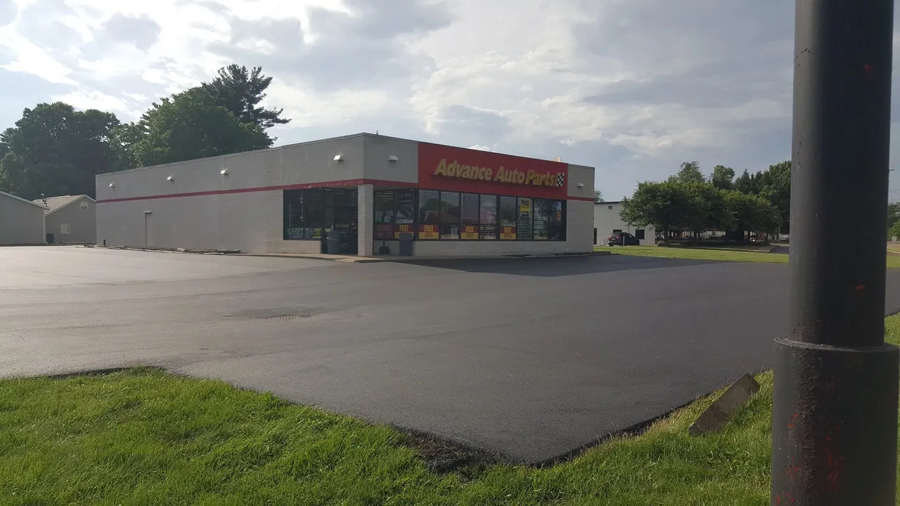 Freshly sealed and striped lot