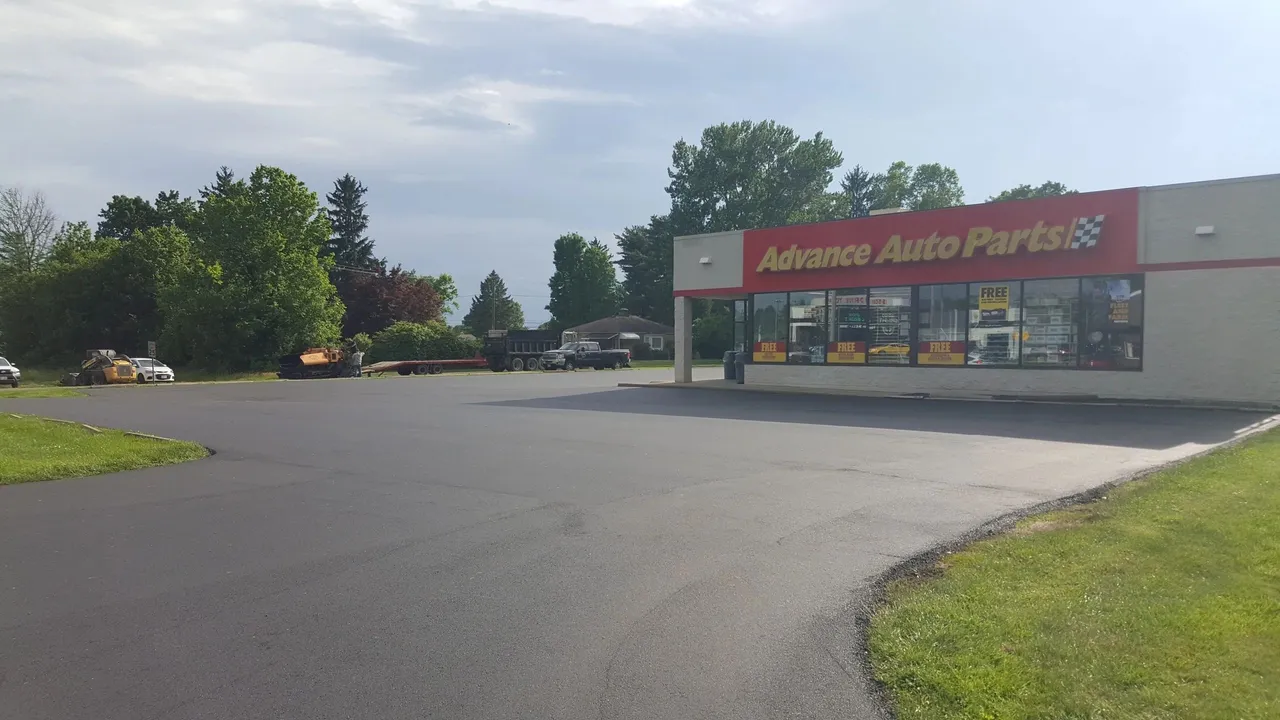 Retail store parking lot