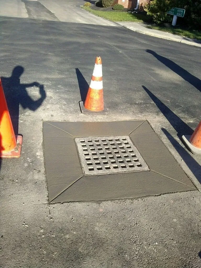 Concrete drain structure