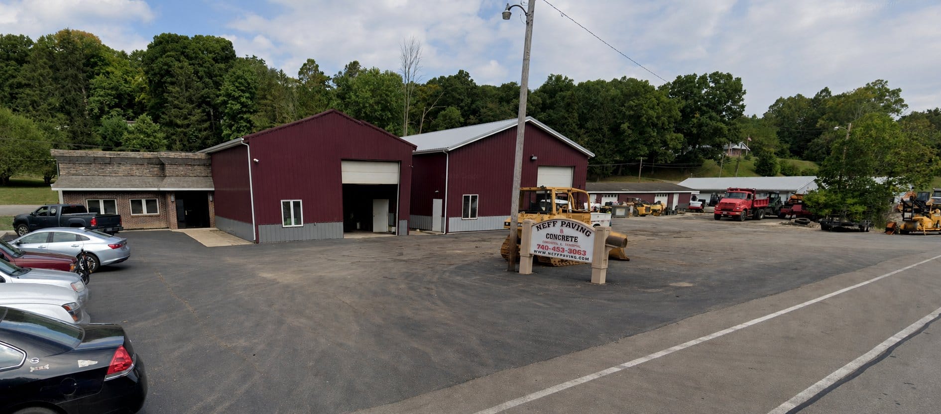Neff Paving & Concrete office and shop in Zanesville, Ohio